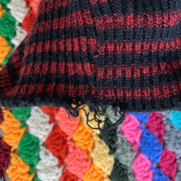 Vintage 90s Saugatuck Oversized Striped Knit Menswear Banded Grandpa Swe… - Picture 12 of 13